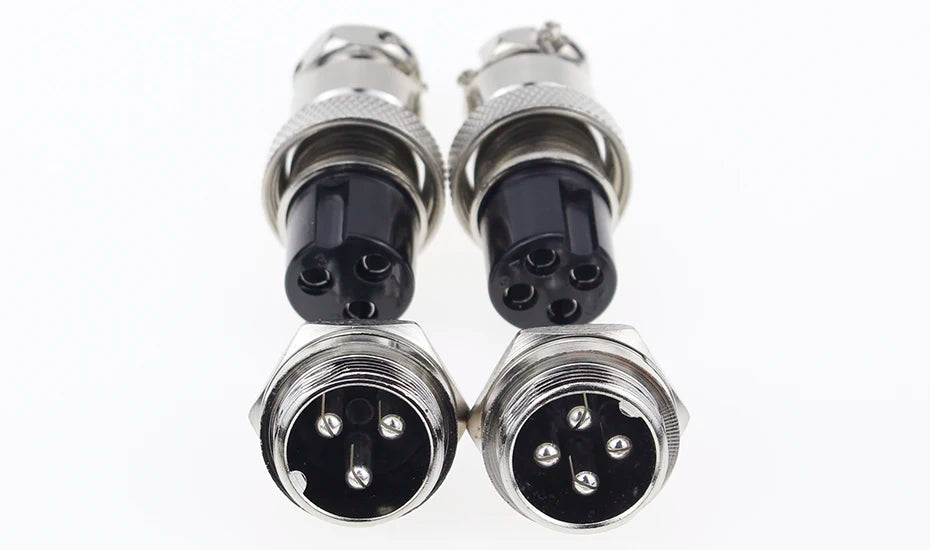 1set GX20 2/3/4/5/6/7/8/9/10/12/14/15 Pin Male + Female 20mm Circular Wire Panel Aviation Connector Socket Plug with Cap Lid