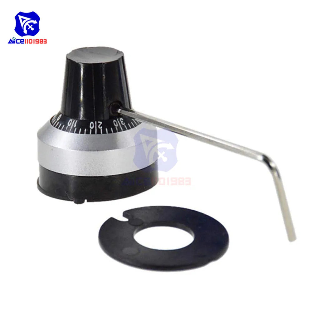 WXD3-13-2W Wirewound Potentiometer Resistance 100R 470R 1K 4.7K 10K 22K 47K 100KΩ Ohm 10 Turn Precision Dial Potentiometer Knob