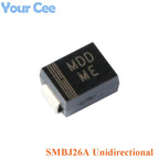 20pcs SMD DO-214AA Series SMBJ70A SMBJ58A SMBJ48A SMBJ33A SMBJ30A SMBJ28A SMBJ26 TVS Transient Suppression Diode SMBJ5.0CA SMBJ2