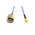 1 Pcs N Type Male to SMA Male Plug Connector RG402 RG-402 Semi Flexible Coaxial Cable 50 Ohm Blue (10cm, 15cm, 20cm)