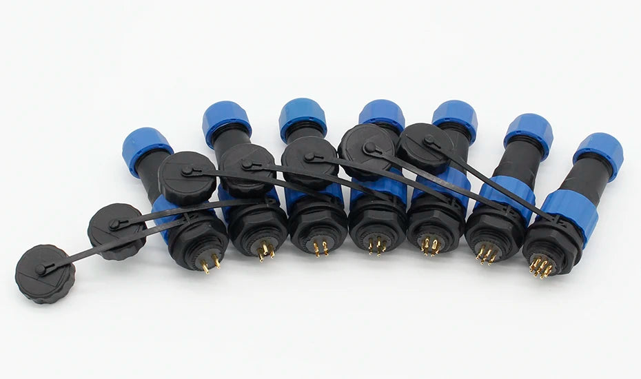 SP16 Waterproof Straight Aviation connector 2/3/4/5/6/7/9Pin IP68 industrial cable connector Male plug and Femal socket