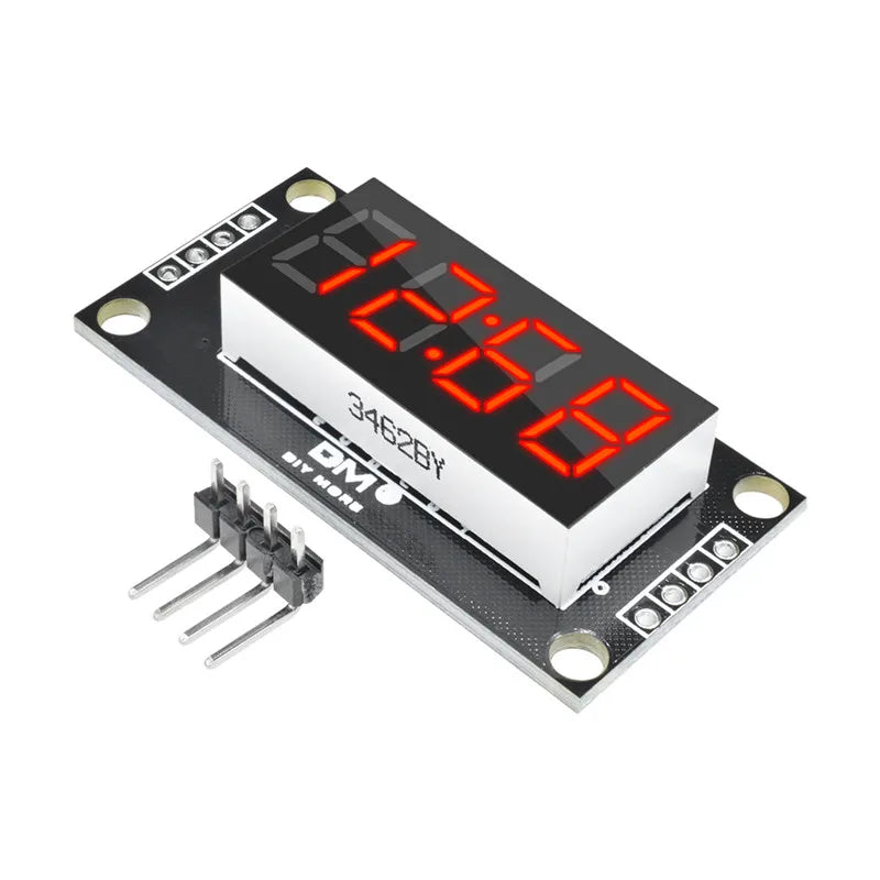 4-Digit LED 0.36" LED Display Tube (decimal) 7-Segments TM1637 Clock Double Dots Module 0.36 Inch For Arduino size 30x14mm