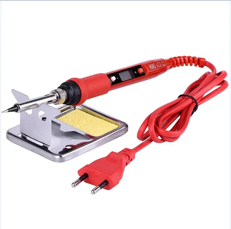 JCD 220V 80W LCD Electric Soldering Iron 908S Adjustable Temperature Soldering Iron with Quality Soldering Iron Tips and Kits