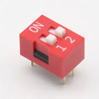 10Pcs Slide Type Switch Module 2.54mm 2 Position Way DIP Red Pitch