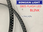 60pcs Flashing Blink LED Diode 0805 SMD Blinking Flash Diodo SMD 0805 Mixed 10pcs each Red Jade-Green Blue White Yellow Orange