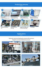 liquid diesel fuel tank level differential pressure sensor digital display pressure transmitter 4-20ma