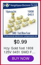 One-Time Positive Disconnect SMD Restore Fuse 1206 3216 10A Fast-Acting Ceramic Surface Mount Fuse 0501010.MR CC12H10A CC12H15A