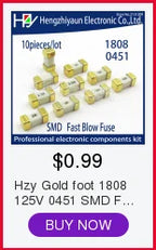 One-Time Positive Disconnect SMD Restore Fuse 1206 3216 10A Fast-Acting Ceramic Surface Mount Fuse 0501010.MR CC12H10A CC12H15A