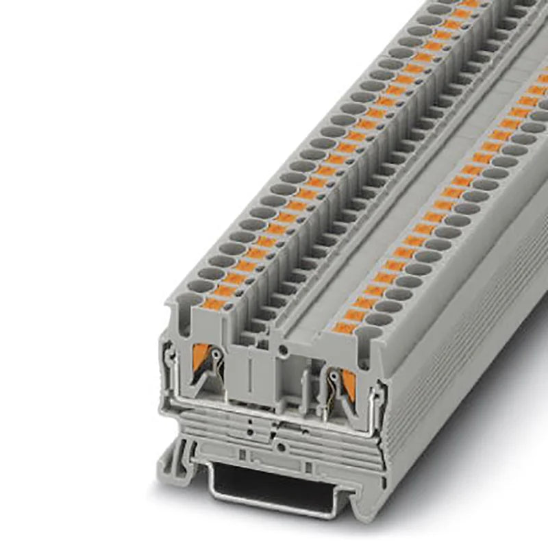 100pcs Type Fast Wiring Arrangement Connector PT2.5 Din Rail Combined Push In Spring Screwless Terminal Block