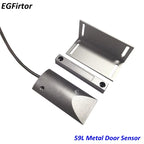 1Pair Home Alarm Wired Rolling Door Alarm Magnetic Switch Window Metal Door Max 70mm Work Distance Open Control Door Sensor