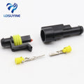 5kits Flame retardancy 1P auto connector waterproof automotive Wire Connector Plug 1 Pins Electrical Car Motorcycle HID