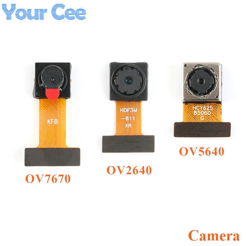 5pcs/1pc OV2640 OV7670 OV5640-AF Mini Camera Module CMOS Image Sensor 2 Million Pixel Wide Angle Camera Monitor Identification
