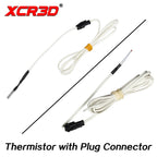 XCR3D 3D Printer Part 100k ohm B3950 NTC Thermistor Temperature Sensor HT-NTC100K 1 Meter 1.5m 2M Cable with Plug Connector