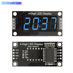 4-Digit LED 0.36" LED Display Tube (decimal) 7-Segments TM1637 Clock Double Dots Module 0.36 Inch For Arduino size 30x14mm