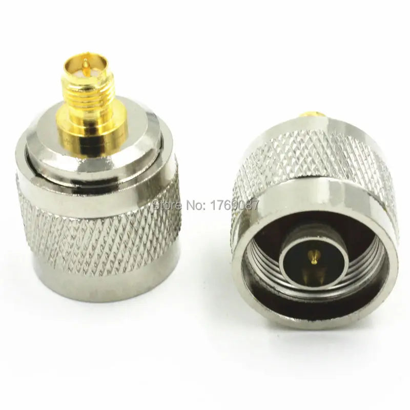 N Male Plug to SMA Female or RP-SMA Female RF Coaxial Adapter Connector