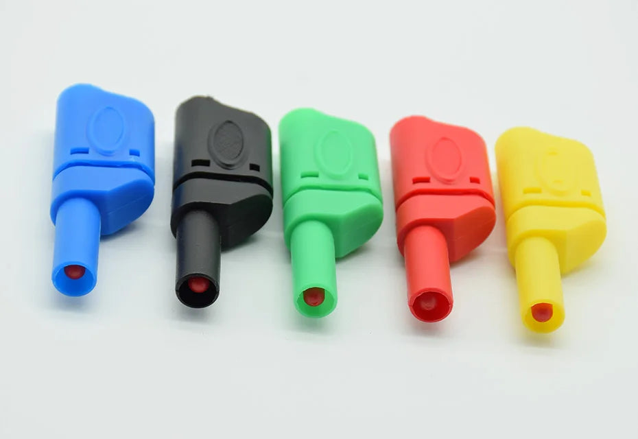 Assembled 4mm Safe Banana Plug Protective Fully Closed High Current 20A Banana Plug Test Plug Panel Plug Various Colors