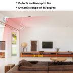 KERUI Wireless Mini Design PIR Motion Detector Passive Infrared Alarm Sensor with Magnetic Swivel Base for Home Alarm System