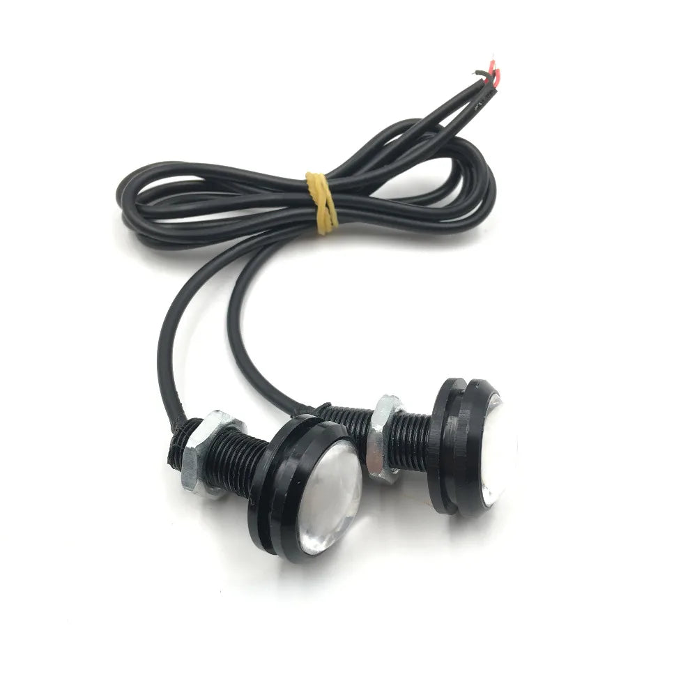 2x 23mm 5730 6 LED Eagle Eye LED DRL Daytime Running Lamp for Cars Backup Reversing Parking Signal 5630 LED Lamp Day Light 12V