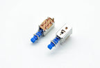 5pcs  Right Angle PCB Latching Push Button Switch DPDT Double Pole 6 Pin self-locking key power switches red blue yellow A03/04
