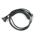 2pcs BarCode Scanner RS232 Cable Coiled Spiral 5M(17feet) For HHP 1900g,1300g,1400g,1200g,1250g, DB9 Serial RS232 Interface