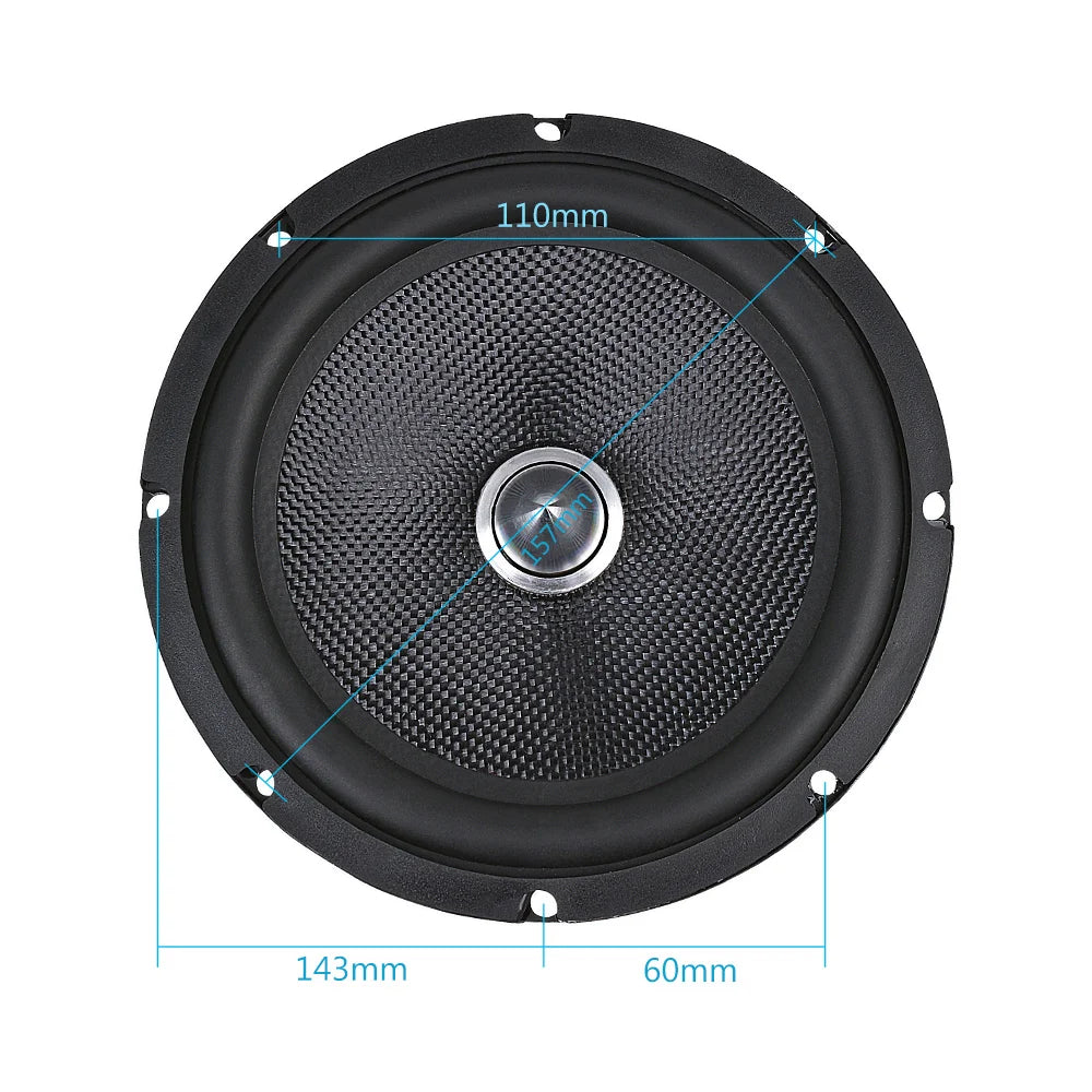 AIYIMA 6.5 Inch Audio Car Midrange Bass Speaker  4 8 Ohm 60W Glass Fiber Bullet Woofer Loudspeaker DIY Home Theater Sound System