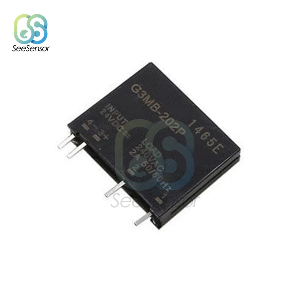 Relay Module G3MB-202P G3MB 202P DC-AC PCB SSR In 5V 12V 24V DC Out 240V AC 2A 50/60Hz Solid State Relay Module
