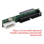 Sata to IDE Adapter Converter 1.5Gbs 2.5 Sata Female to 3.5 Inch IDE Male 40 Pin Port Support ATA 133 100 SSD HDD CD DVD Serial