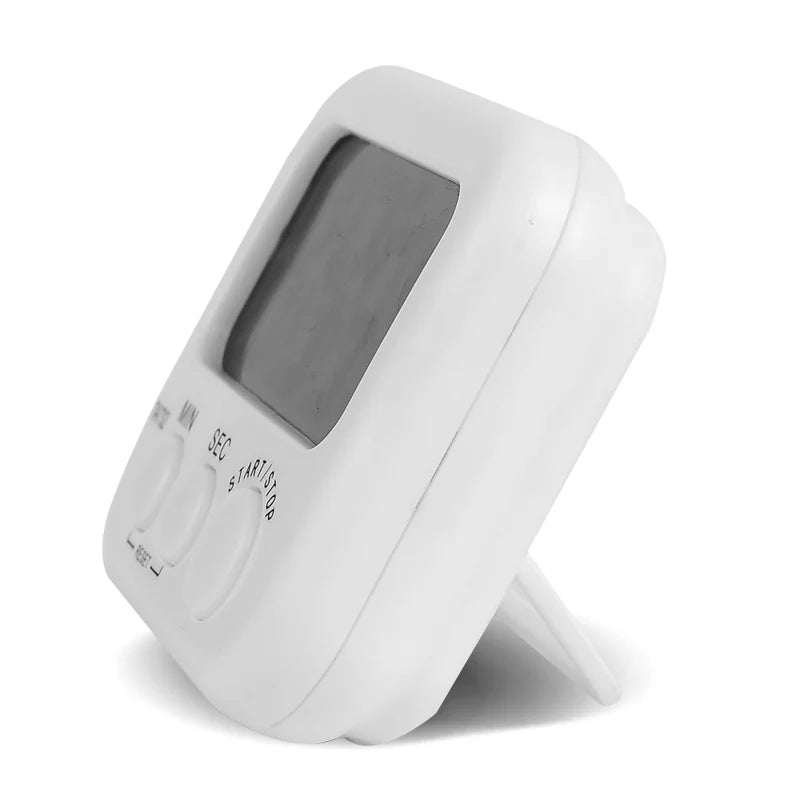 White Mini Electronic Large LCD Digital Kitchen Timer Clock Countdown Count Time Loud Alarm Home Oven Cooking Tools Accessories