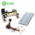 MB102 Breadboard Micro Usb Power Supply Module + 400 Tie Points Holes Universal Solderless PCB Breadboard + 65pcs Jumper Wires