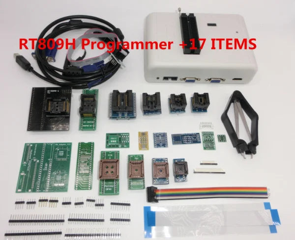 100% Original RT809H RT809HSE EMMC-Nand FLASH Programmer  with BGA48 BGA63 BGA64 BGA169 Adapter RT809H EMMC Nand Flash TSOP48