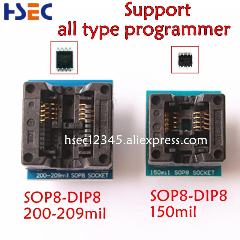 Original Newest RT809F ISP Programmer clip + 5 adapter socket for bios rt809 ICSP usb programmer universal nand tsop48