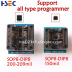 Original Newest RT809F ISP Programmer clip + 5 adapter socket for bios rt809 ICSP usb programmer universal nand tsop48