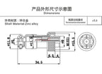 1pcs GX12 3 Pin Male & Female 12mm Wire Panel Connector Aviation Plug L89 GX12 Circular Connector Socket Plug