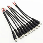 5.5mm X 2.1mm DC Jack Connectors Power Extension Cable 22AWG Female Male DC Plug Adapter For CCTV Camera 5050 3528 LED Strip