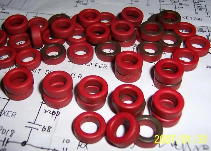 50pcs T50-2 MICROMETALS TOROID HF, QRP, INDUCTOR