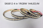 SK6812 RGBW (Similar Ws2812b) 4 in 1 1m/4m/5m 30/60/144 Leds/Pixels/M Individual Addressable Strip  WW NW IP30/65/67 DC5V
