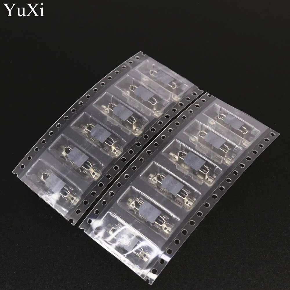 YuXi 2pcs Micro USB 3.0 Jack Sockect Tail Connector Female 180 Degree Vertical Charging Port Mobile Hard Disk Interface