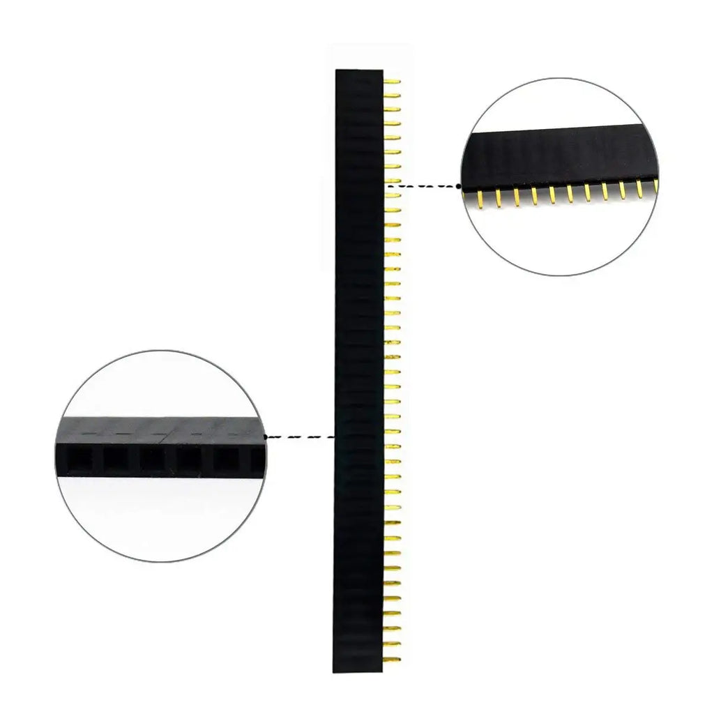 10pcs 40 Pin 1x40 Single Row Male and Female 2.54 Breakable Pin Header PCB JST Connector Strip for arduino DIY Kit