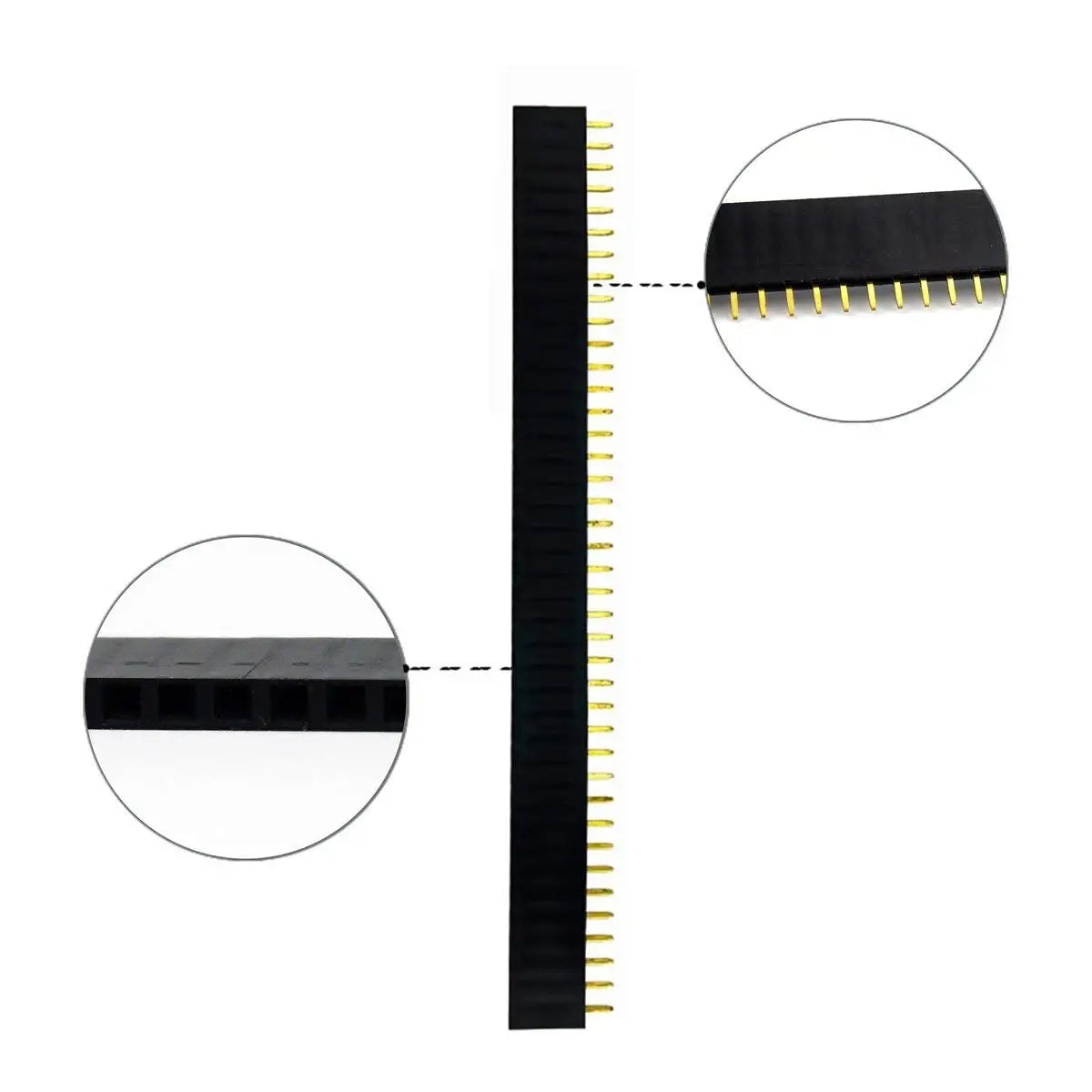 10pcs 40 Pin 1x40 Single Row Male and Female 2.54 Breakable Pin Header PCB JST Connector Strip for arduino DIY Kit