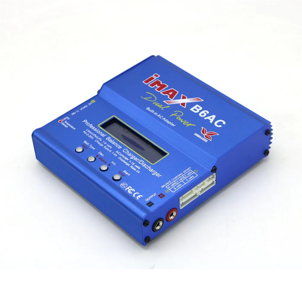 Imax B6 AC RC Charger 80W B6AC 6A Balance Charger Digital LCD Screen Li-ion LiFe Nimh Nicd PB Lipo Battery Discharger