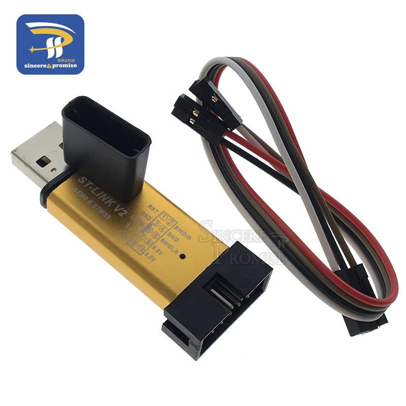 ST-Link V2 STLink Mini STM8 STM32 ST Link Simulator Download Programming With Cover