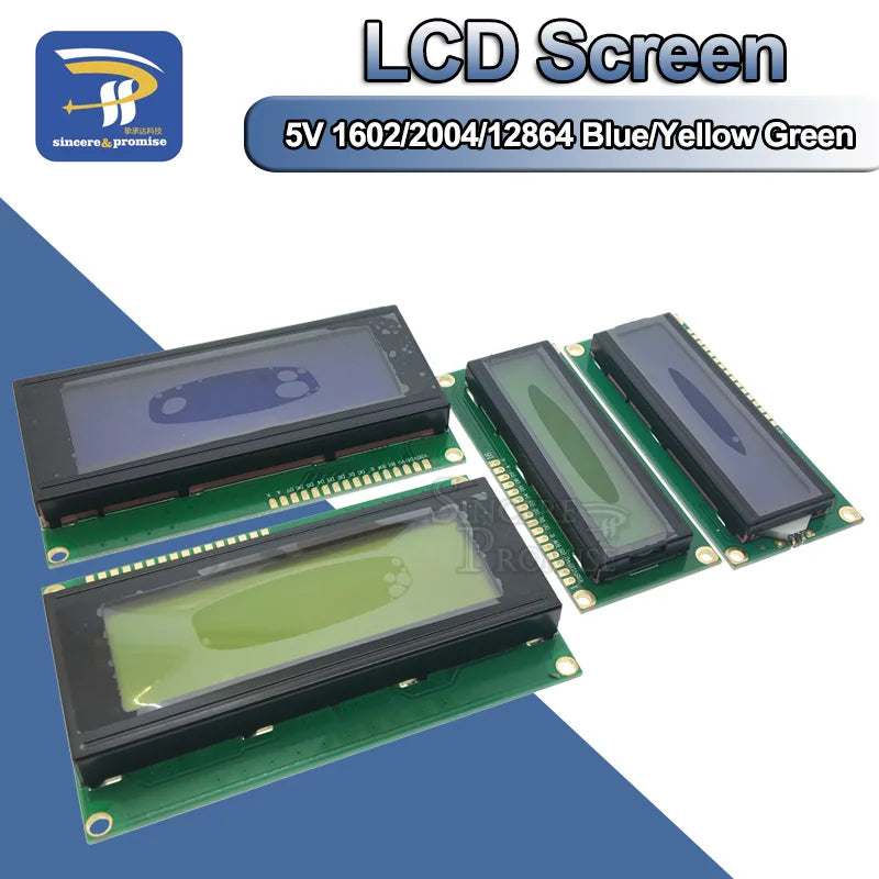 LCD Display Board Module 1602 2004 12864 PCF8574T PCF8574 IIC/I2C Interface Adapte Plate 5V Blue/Yellow Green Screen For Arduino