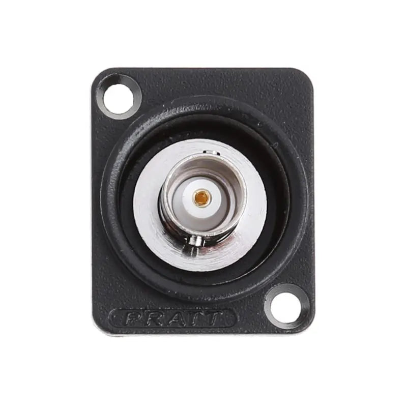 D-Type Double BNC Plug Connector Chassis Panel Mount Adapter Audio Monitoring Parts