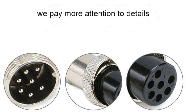 GX12 GX16 Aviation Connector 2 3 4 5 6 7 8 9 10 Pin Connector Male Female Butting Wire Cable Circular Aviation Socket Plug