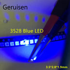 2000pcs/lot 1210 3528 SMD LED Ultra Bright Blue Light Diode 470-475NM 3.0-3.6V Chip led lamp high lighting