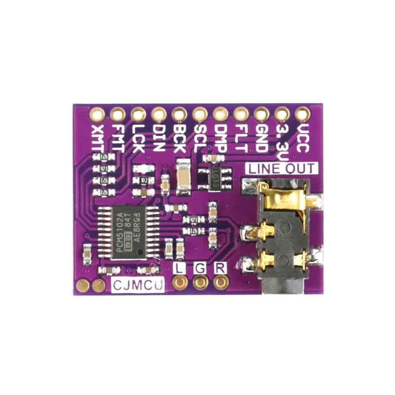 Interface I2S PCM5102A DAC Decoder GY-PCM5102 I2S Player Module For Raspberry Pi PHAT Format Board Digital PCM5102 Board