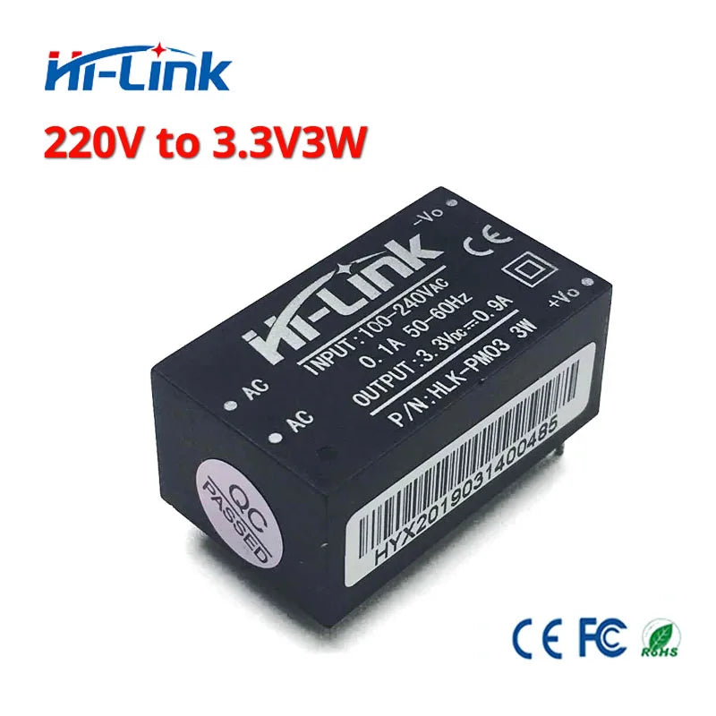 Hi-Link HLK-PM01 AC DC Step Down Converter Manufacturer 220V to 5V 3W Mini Intelligent Compact Power Supply Module