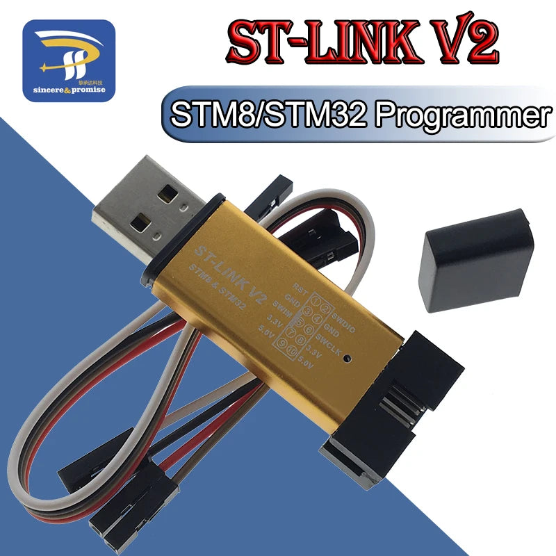 ST-Link V2 STLink Mini STM8 STM32 ST Link Simulator Download Programming With Cover