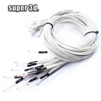 3D Printer Parts Thermistor NTC Temperature Sensor 3950 1% Line 100&150cm 100K with XH2.54 White Terminal 2P Connector Terminal