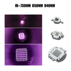 IR Infrared 850Nm 940Nm High Power LED Chip 3W5W10W20W50W100W Emitter Light Lamp Matrix  45x45mil for 730nm Night Vision Camera